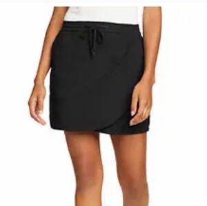 Eddie Bauer Women's Tulip Hem Skort M Black Like New